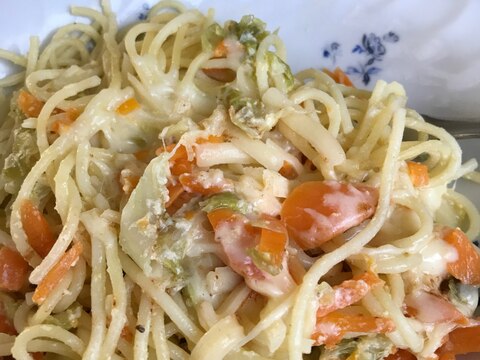 野菜たっぷり豆乳パスタ